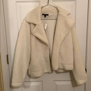 Banada Republic white sherpa coat